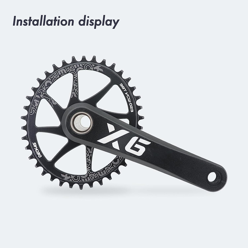 DJC GXP Chainring Direct Mount 3Mm Offset round Oval Chainring for Sram GXP Inte