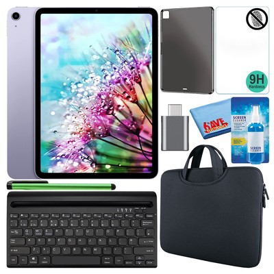 Apple 10.9'' iPad Air (2022, 64GB/256GB, Wi-Fi) Bundle with Black Sleeve
