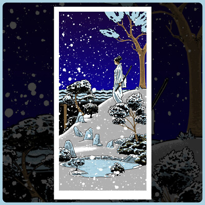 KILL BILL O-Ren Quentin Tarantino silkscreen print by Tim Doyle Nakatomi 