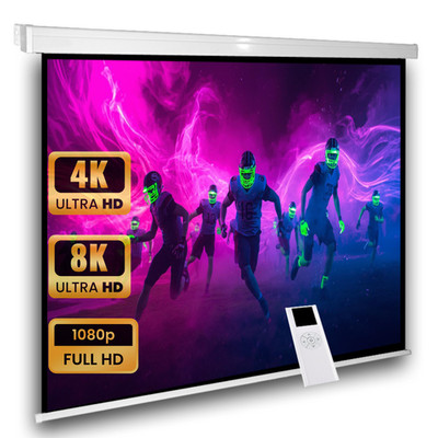 Avlux Motor Leinwand Beamer Heimkino 180 x 180 cm 1:1 4:3 16:9 NEU Fachhändler