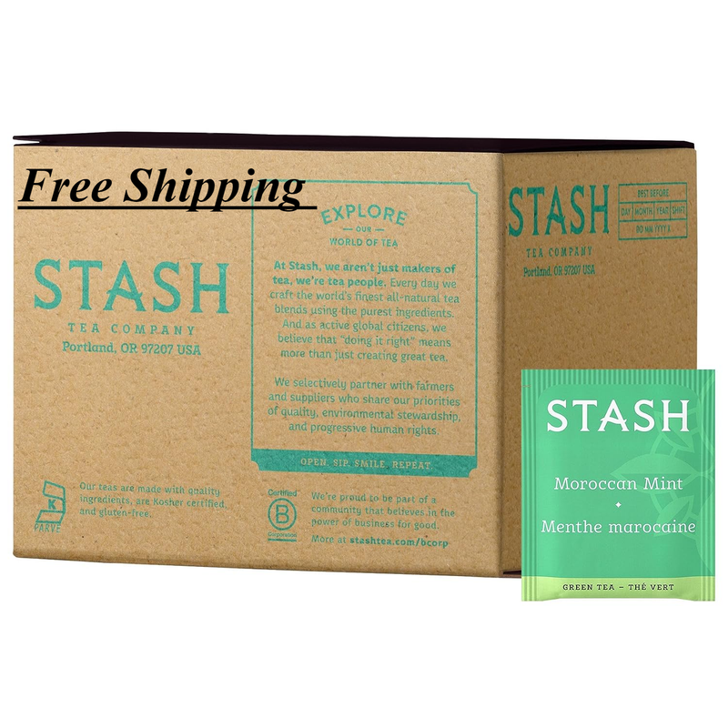 Moroccan Mint Green Tea Box Of 100 Tea Bags Packaging May Va