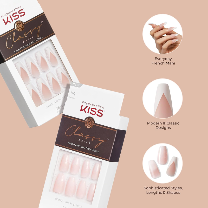 Classy Ready-To-Wear False Nails - Dashing - 28 Nails