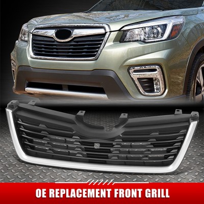 [Горизонтальные планки] Для Subaru Forester 19-21 Серебристый молдинг Передней Нижней решетки радиатора