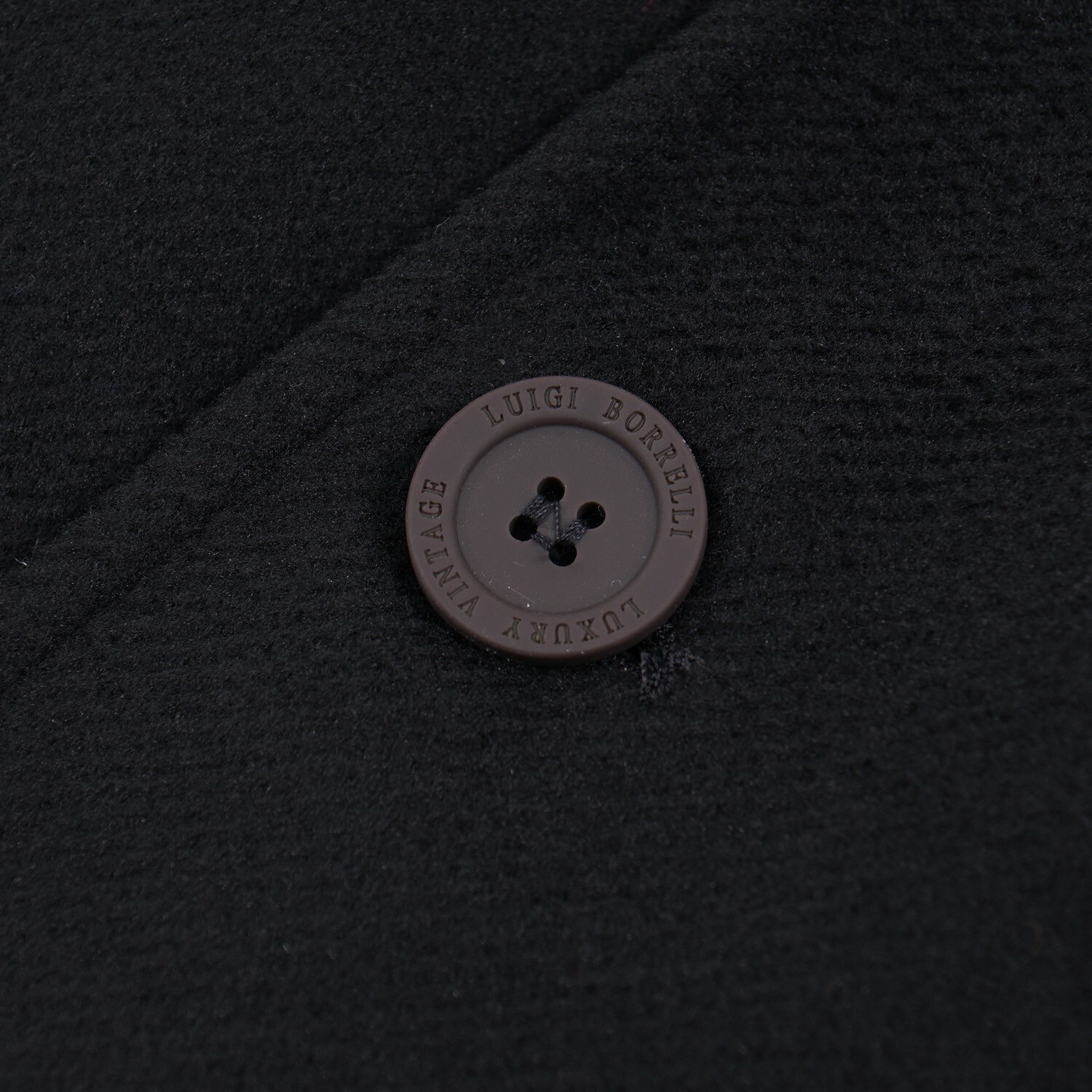 Pre-owned Luigi Borrelli Black Extra-soft Plush Winter Overcoat Xl / 44r Outer Coat