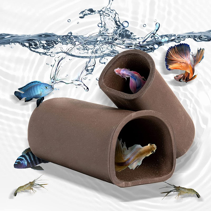 2 PCS Aquarium Decorations Cave-Pleco Cave-Fish Tank Decorations Fish Hideaways