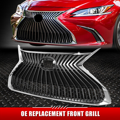 [Вертикальные планки] Для передней решетки радиатора Lexus ES350 19-21 годов выпуска без отверстий для датчиков и камер