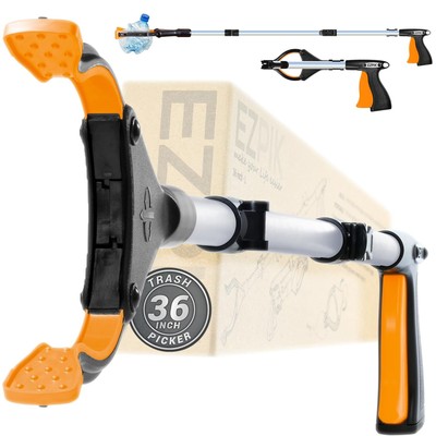 Trash Picker Pro (36-inch) Heavy-Duty Grabber Reacher Tool, Reacher Grabber P...