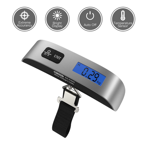 [Backlight LCD Display Luggage Scale]Dr.meter 110lb/50kg Electronic Balance with