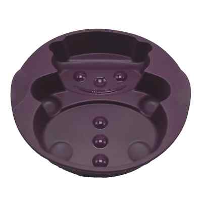 Tupperware Silicone Baking Pan Form Snowman Magic Purple Winter Cake