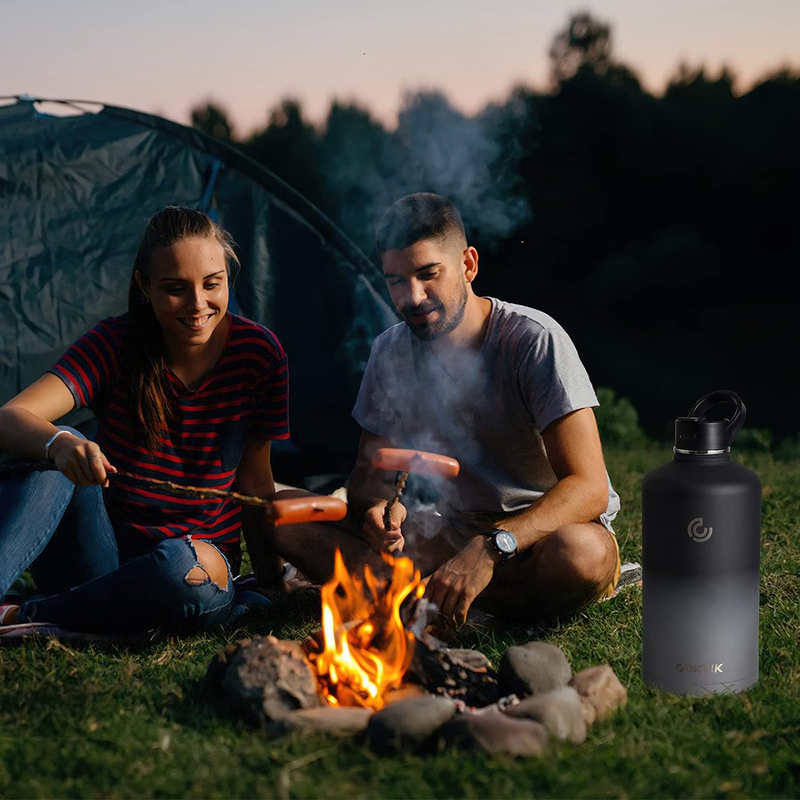 128 Oz/One Gallon Water Bottle Insulated, Double Walled Vacumm Metal Stainless S
