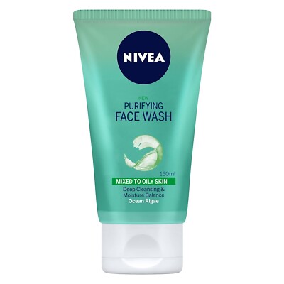 Nivea Ocean Algae Purifying Face Wash For Deep Cleansing 150ml,