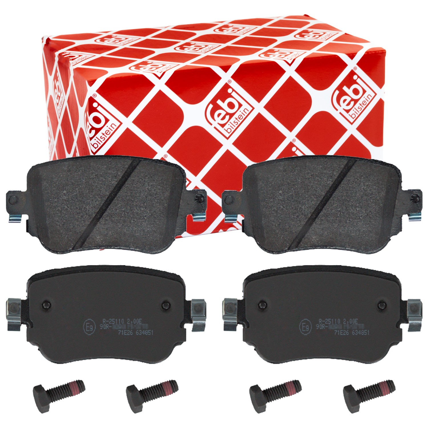 Bremsbeläge Bremsbelagsatz hinten FEBI 16912 für Audi Q3 Seat Skoda VW Caddy IV 