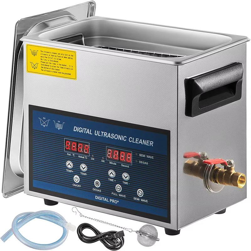 6L Professional Ultrasonic Cleaner Jewelry/Glasses/Tools Digital Timer Ultrasoni