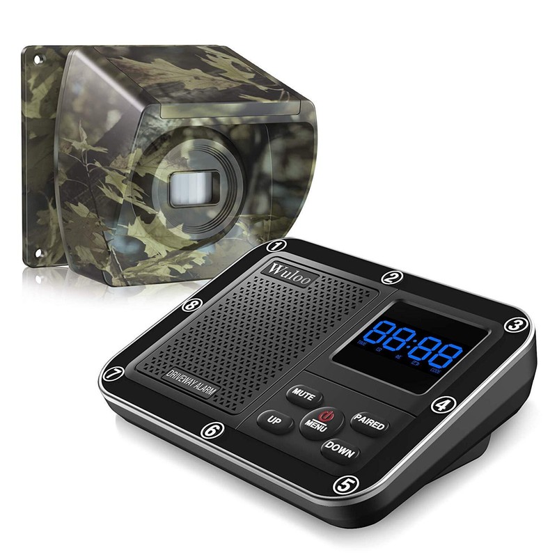 Battery Power Driveway Alarms Wireless 1800ft Long Range Motion Sensors