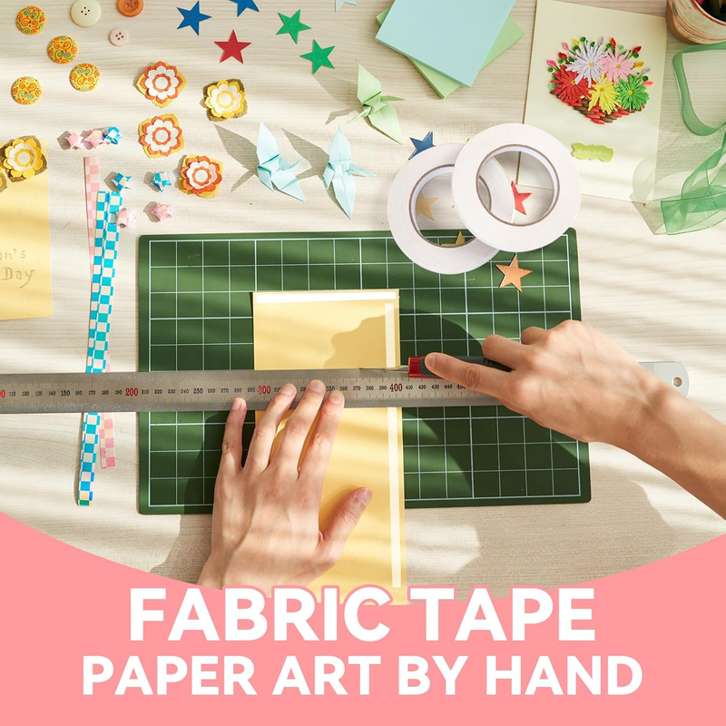 Double Side Tape,1/2inch*100FT Adhesive Fabric Hem Tape No Sew Hemming Tape for