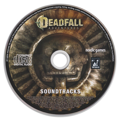 DEADFALL ADVENTURES PC Video Game Soundtrack Score CD *RARE!* (2013 / NEW)