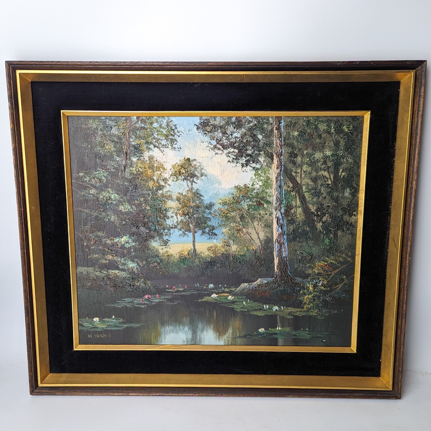 辰　oilpainting from Japan JAPAN JAPANESE IMPRESSIONISM MT. FUJI OIL PAINTING - OLD