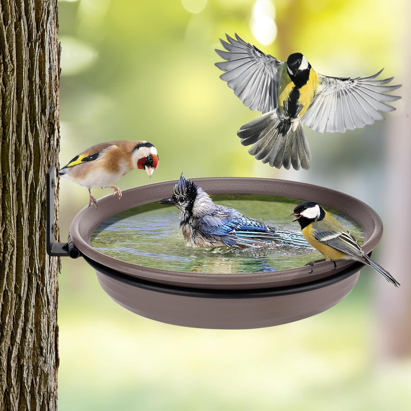 Bird Bath Bowl- Easy To Install On Wooden
