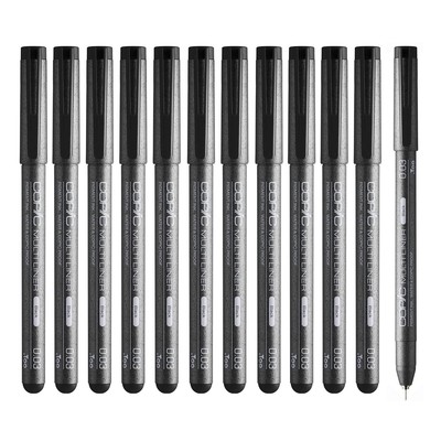 Copic Multiliner Black 0.03mm 12 Pieces Set