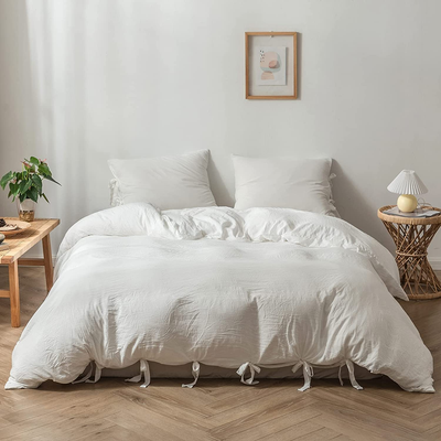 Duvet cover sale with ties
