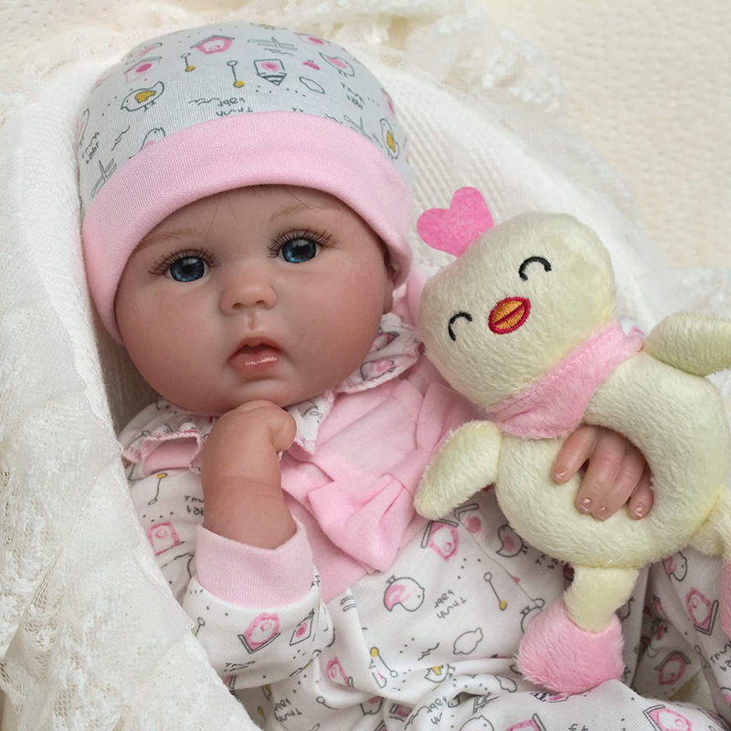 16" Reborn baby doll girl realistic handmade soft weighted b