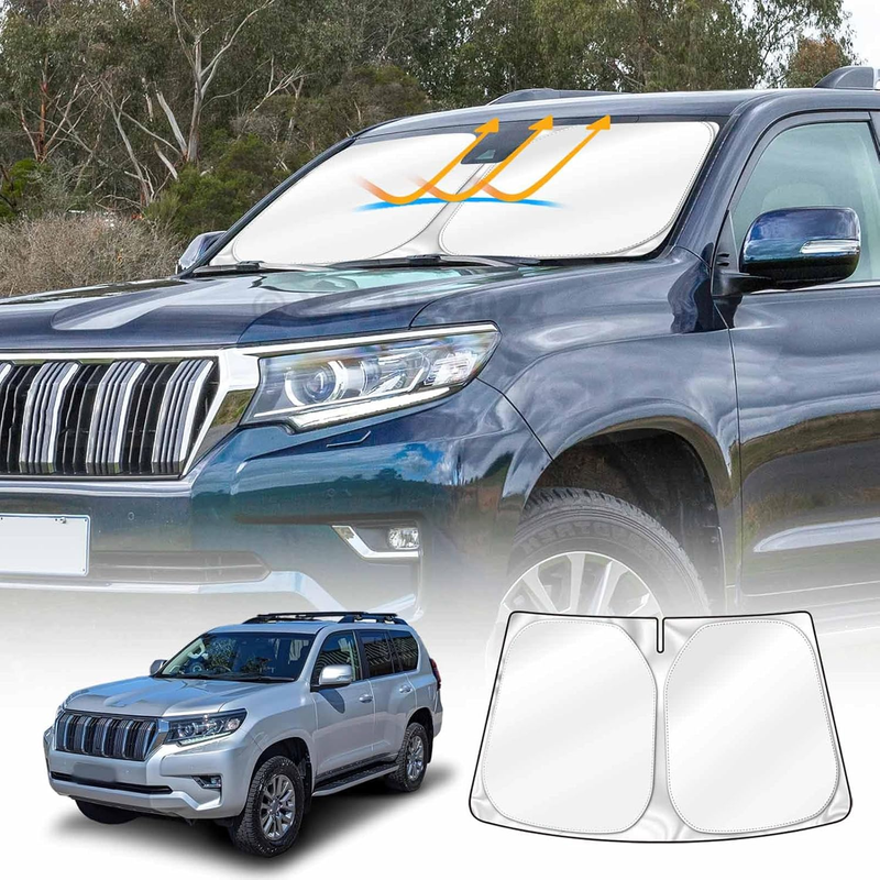 Custom Fit Windscreen Sun Shade Compatible with Toyota Prado 2009-2024 Windscree