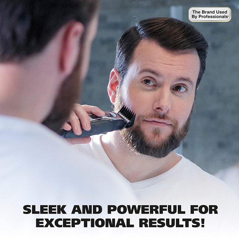 Wahl USA Lithium Ion Total Beard Trimmer for Men with 11 Guide Combs for Easy