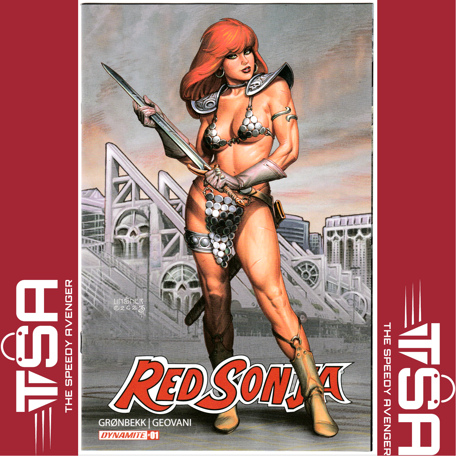 RED SONJA #1 (Vol 7) Joseph Michael Linsner SDCC 2023 Exclusive Variant Limited
