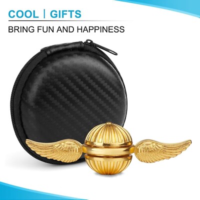 Gold Fidget Spinner Magic Orb Anxiety Toys Stress Relief Reducer Spin Fidgets...