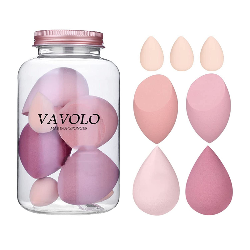 7 Pcs Multi-Color Makeup Sponge Set, Foundation Blending Beauty Blender