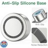 1Gallon No Spill Water Bowl for Dogs, US Patented Splash-Proof Paws Lid, 18/8 Stainless Steel, Anti-Slip Base, Slobber Stopper for Messy Large Medium Dogs, Ear Protection for Floppy-Eared Breeds