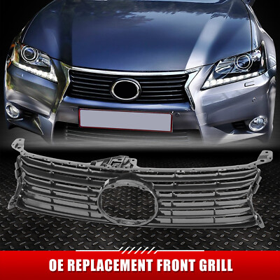 [Горизонтальные планки] Для 13-15 Lexus GS350 GS450H без передней решетки в спортивном стиле OE