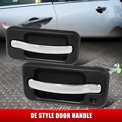 [2ШТ] ДЛЯ 06-09 HUMMER H2 ГЛАДКИЕ НАРУЖНЫЕ РУЧКИ ДЛЯ ОТКРЫВАНИЯ ПЕРЕДНЕЙ ЛЕВОЙ И ПРАВОЙ БОКОВЫХ ДВЕРЕЙ