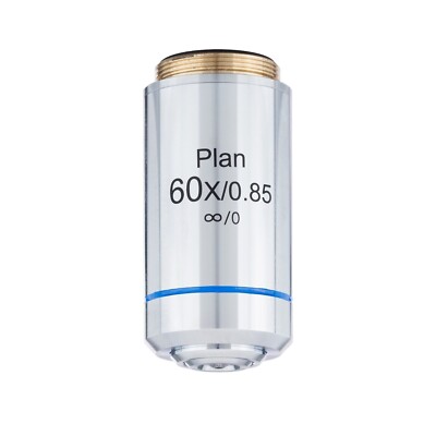 AmScope 60X Plan Achromatic Infinity-Corrected Metallurgical Objective Lens