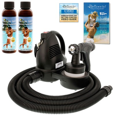 Premuim Simple Tan Sunless Airbrush HVLP SPRAY TANNING SYSTEM 8, 12 DHA Solution
