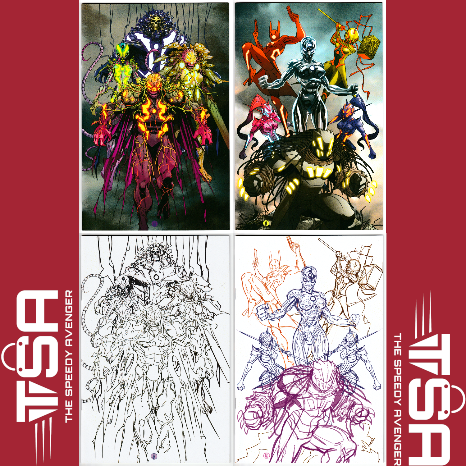 WE LIVE AGE OF THE PALLADIONS #5 Inaki Variants Spoiler Villains + Sketch W/COA