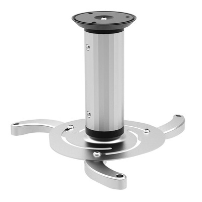 Universal Adjustable Ceiling Projector Mount Swivel Tilt 360° 22lbs Silver