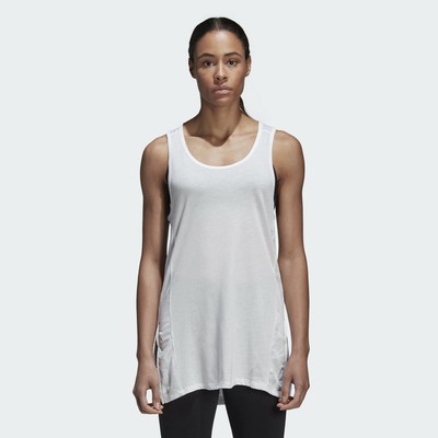 

adidas Wmns ID Mesh Tank marškinėliai Женщины белый, adidas Wmns ID Mesh Tank marškinėliai