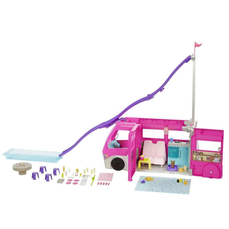 Barbie HCD46 Dream Camper Vehicle Playset for Kids Ages 3