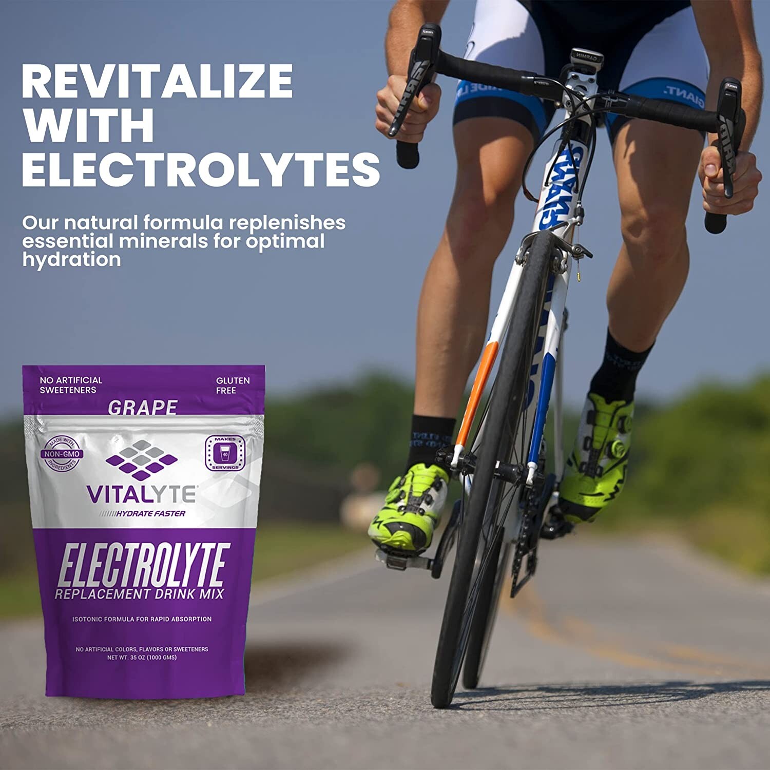Electrolytes Powder, Drink Mix for Energy Boost & Recovery, Hydration Powder 2PK