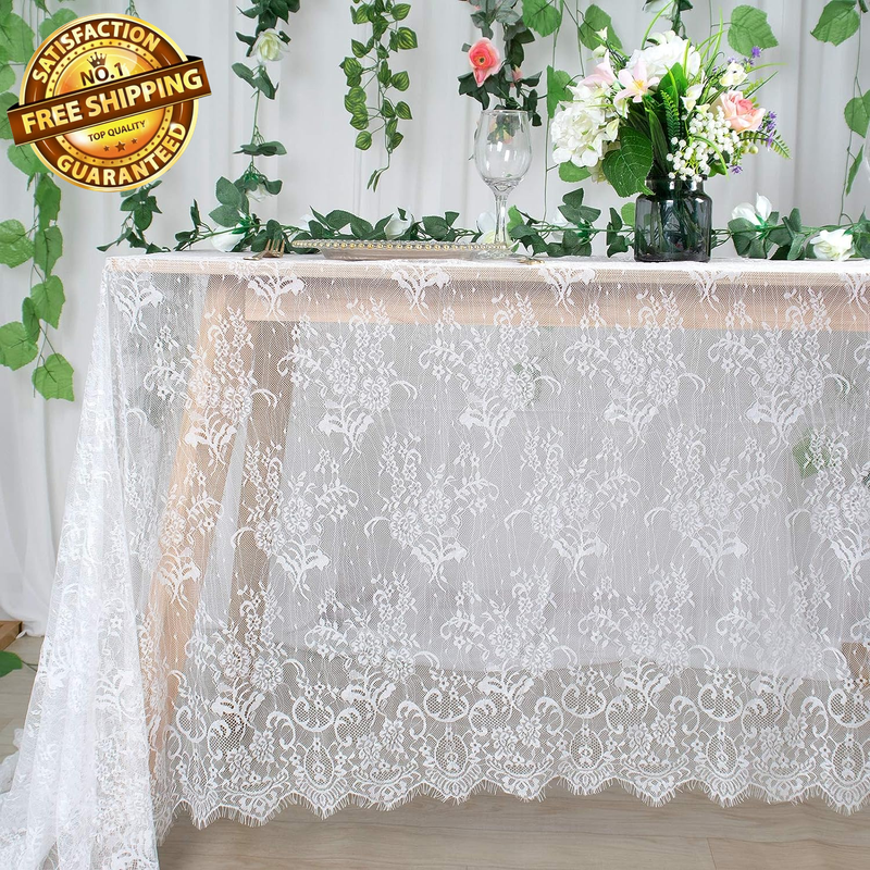 Lace Tablecloth Vintage Lace Tablecloth Rectangle Lace Table Cover Embroidered L