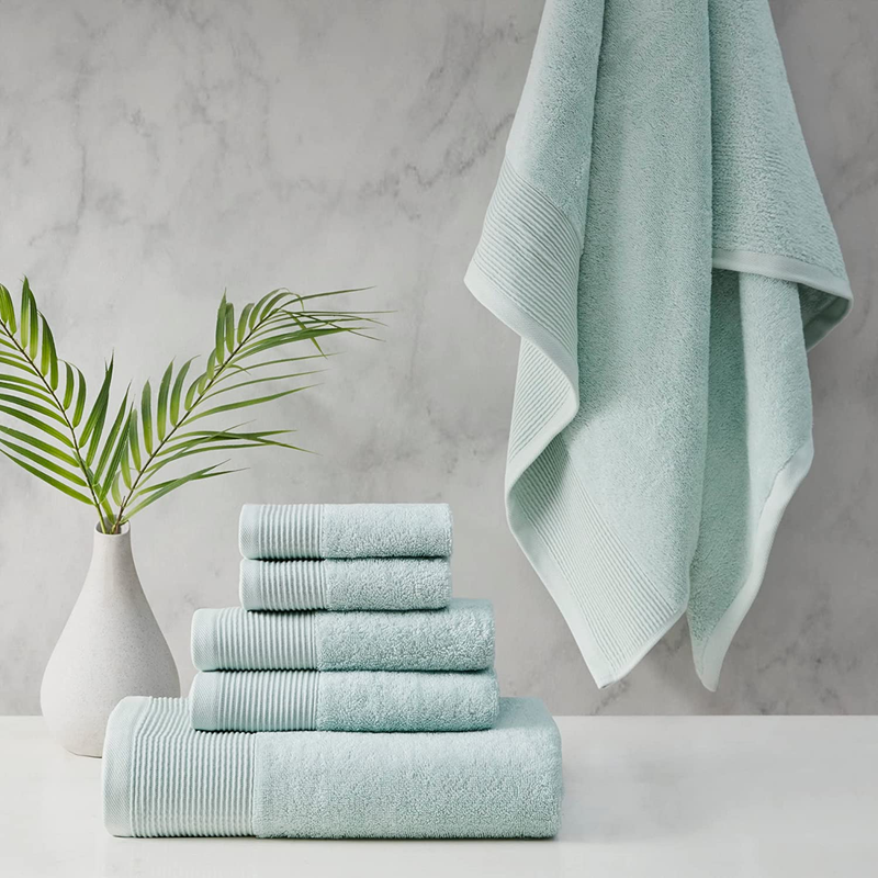 Beautyrest Nuage Cotton Tencel Blend, Silver Infused Bath Towel Set, 600Gsm, Hig