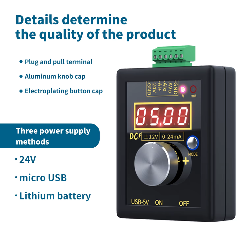 SG-002 Digital 4-20mA 0-10V Voltage Gerador de sinal Current Transmitter Profess