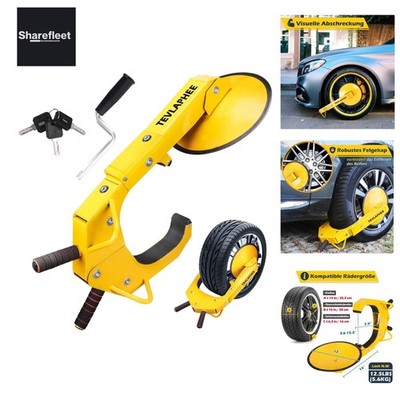 Radschloss, Autokralle, Reifenschloss, Anti-Diebstahl, Anhänger-Radkralle, Sc...