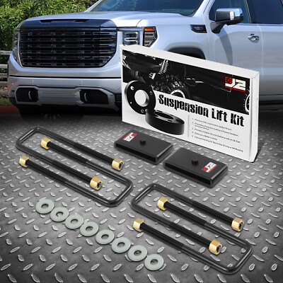 J2 For 99-22 Chevy Silverado GMC Sierra 1500 1 Rear Lift Blocks Leveling Kit