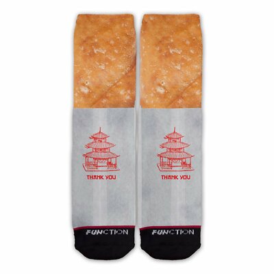 Function - Chinese Egg Roll Fashion Sock Food Ramen Pho Funny Gift Noodles Sushi