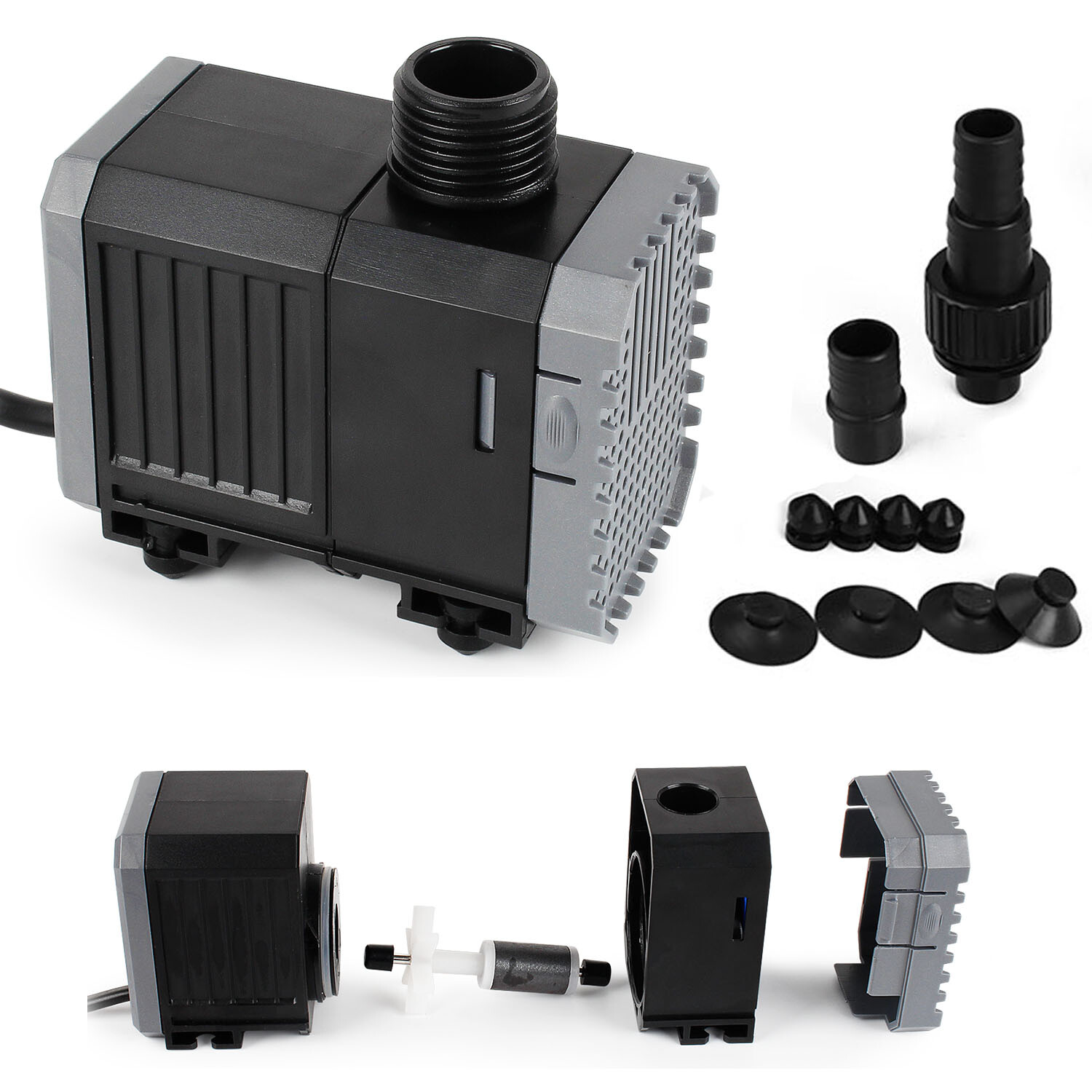 Teichpumpe Bachlaufpumpe Wasserpumpe Filterpumpe Aquarium Tauchpumpe 7W