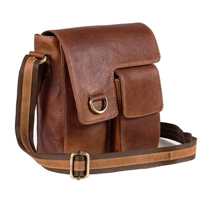 Handmade Soft Leather Brown Messenger Bag Best gift mother day