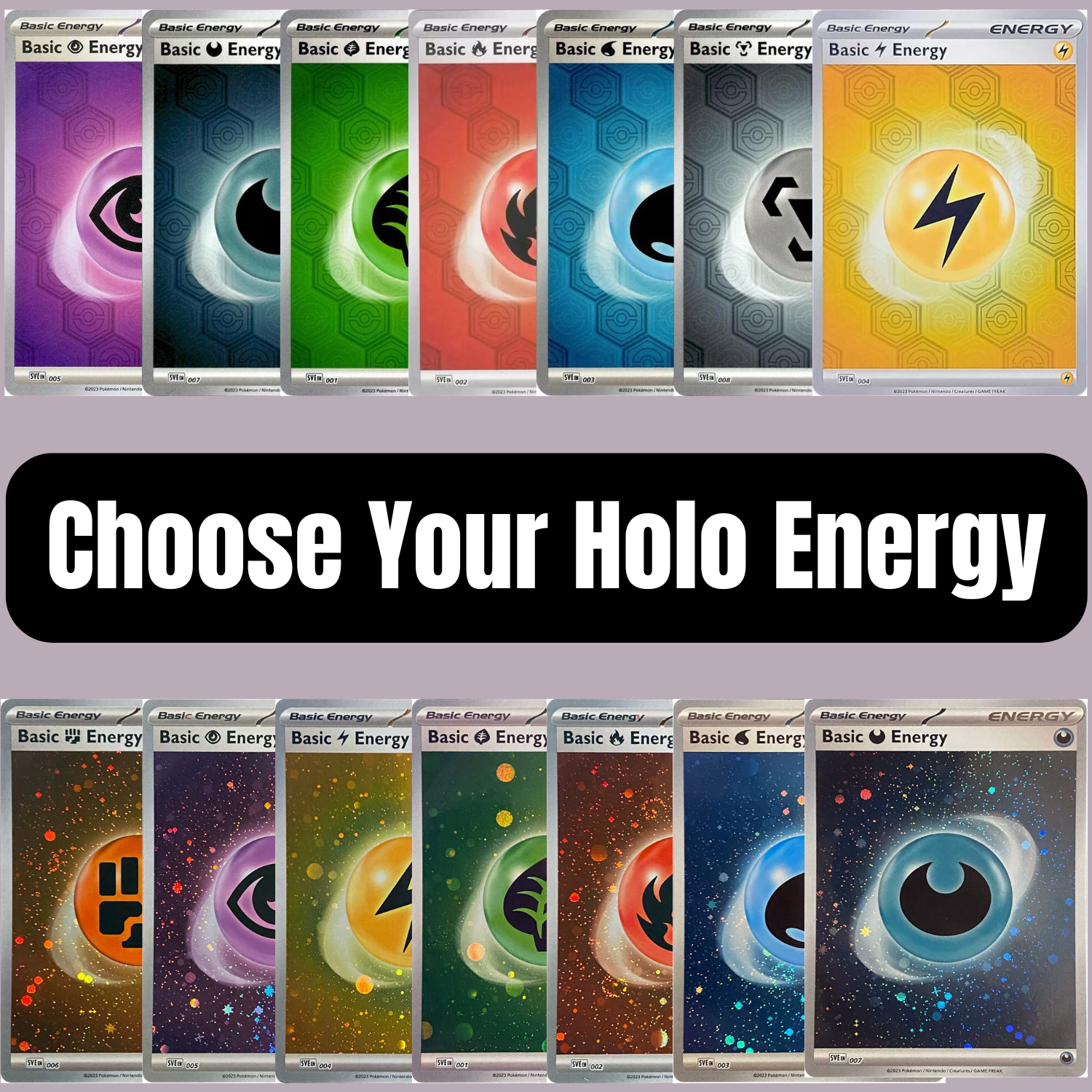 Pokémon Card – Choose Your Holo Energy – Near Mint – All