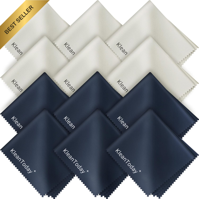 Microfiber Cleaning Cloth (Pack of 12) Ultra-Soft Cleaning Cloth for Glasses, Ip